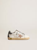 Super-Star Junior with a hazelnut star and glitter heel tab| Golden Goose