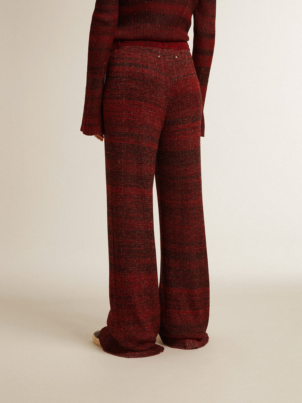 Irregular-striped cotton pants| Golden Goose