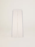 Women's white joggers with stars on the sides| Golden Goose