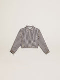 Girls' polo shirt with geometric print| Golden Goose
