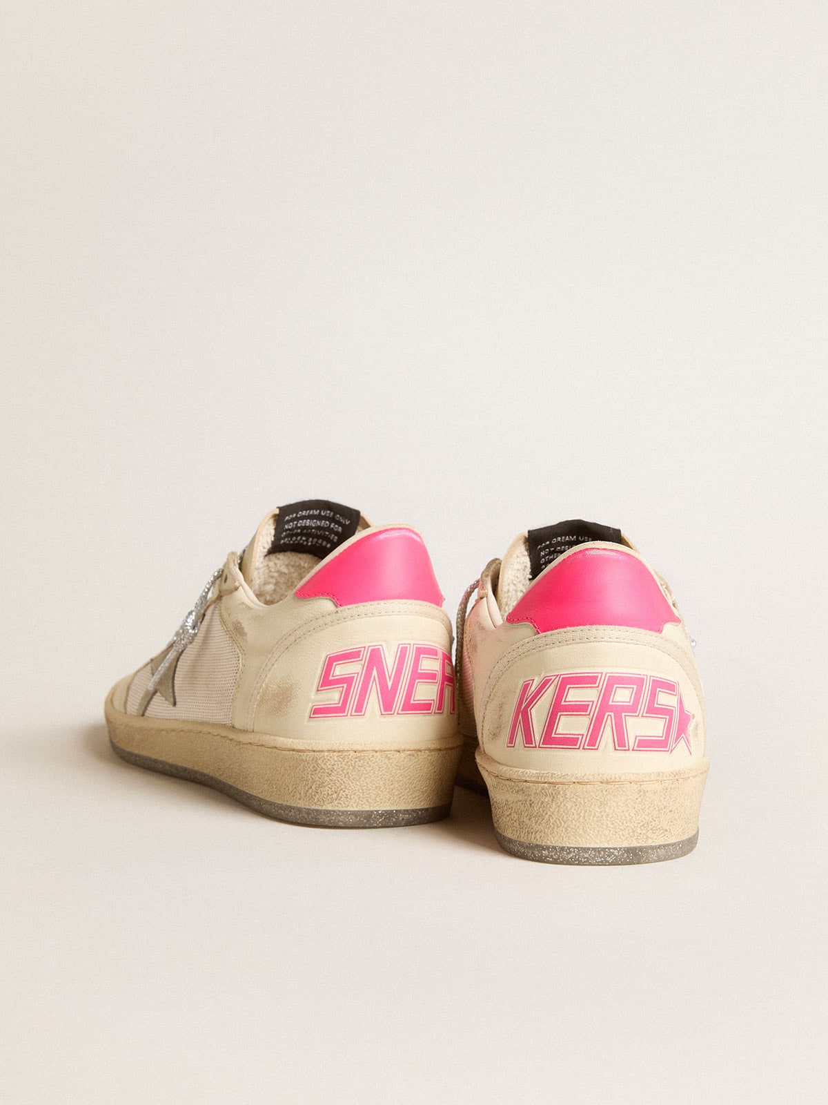 Women's Ball Star LTD in nappa leather and mesh with suede star and leather heel tab| Golden Goose