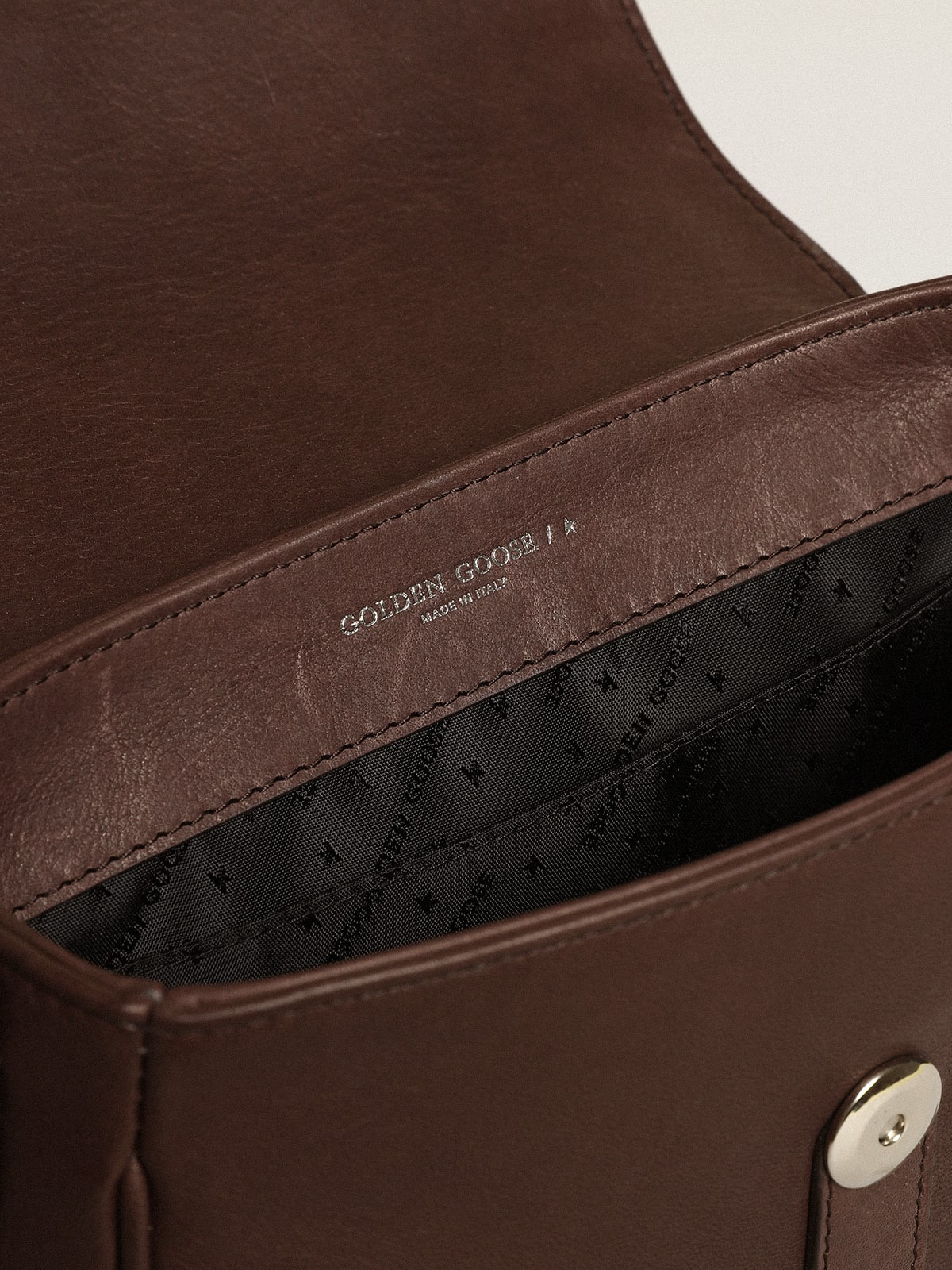Women's Francis Bag small in dark brown leather| Golden Goose