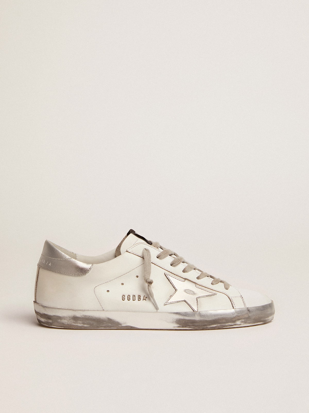 Men's Super-Star with laminated star and heel tab| Golden Goose
