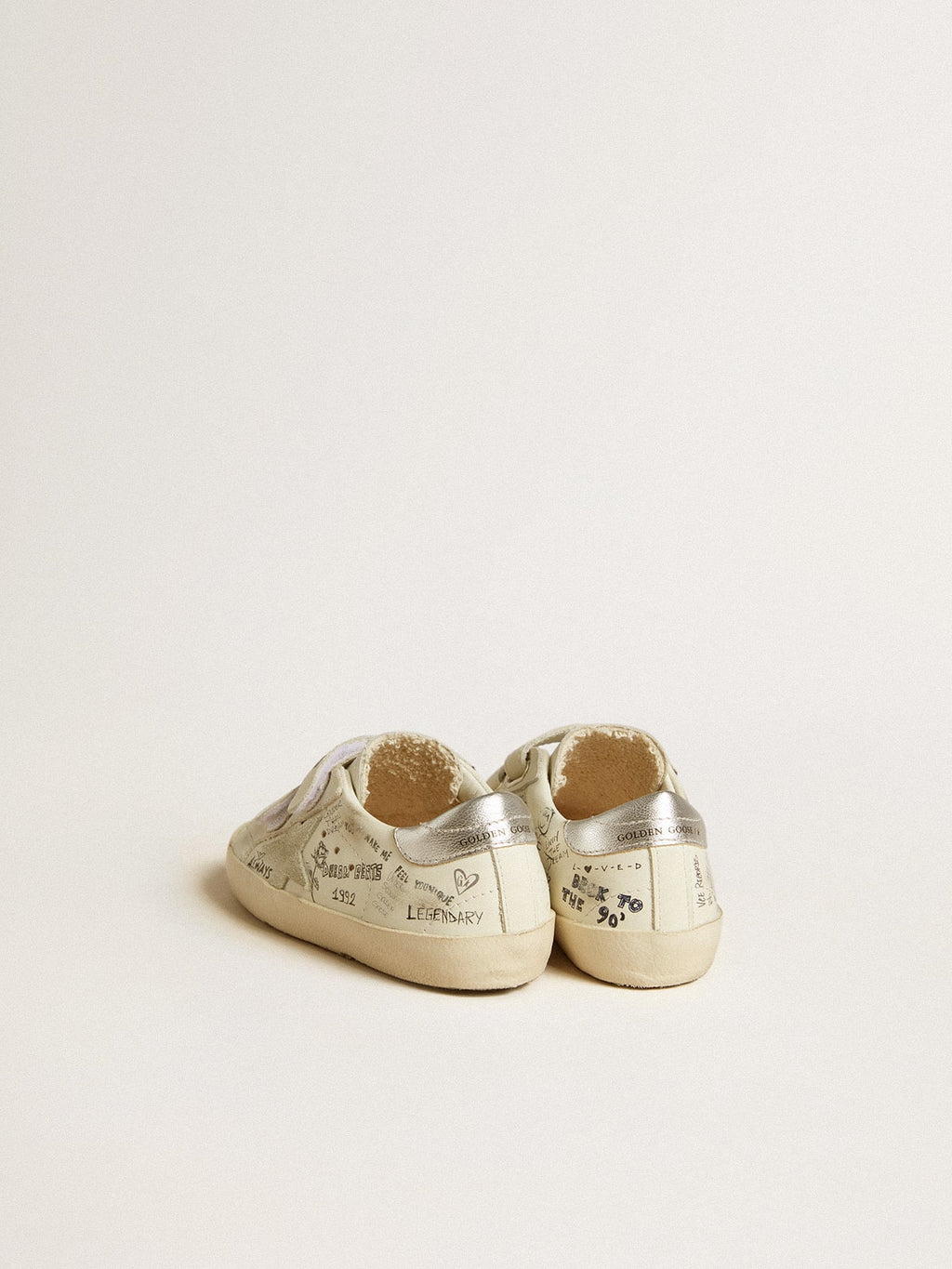 Old School Young with suede star and metallic leather heel tab| Golden Goose