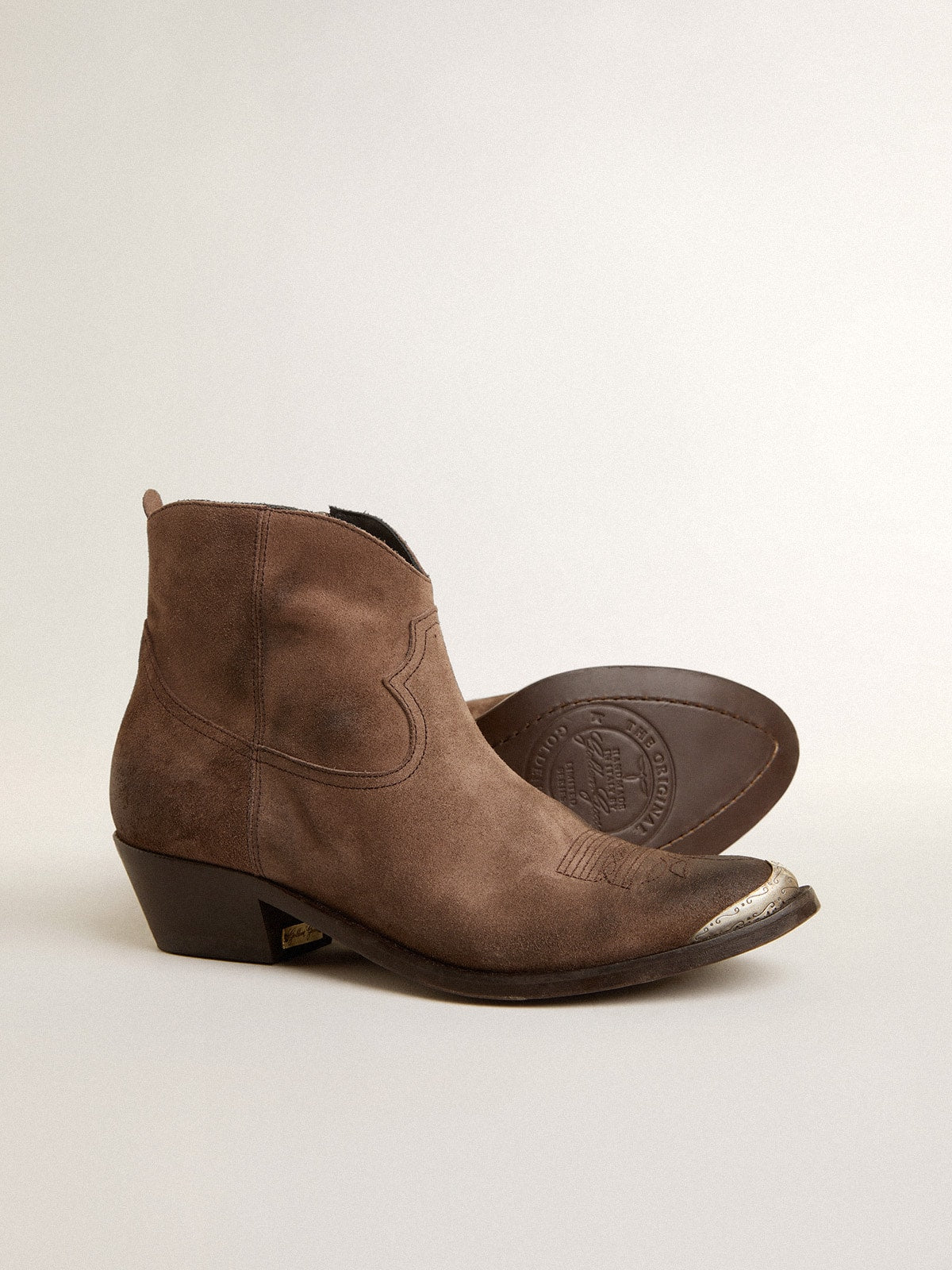 Young ankle boots in dark brown suede| Golden Goose