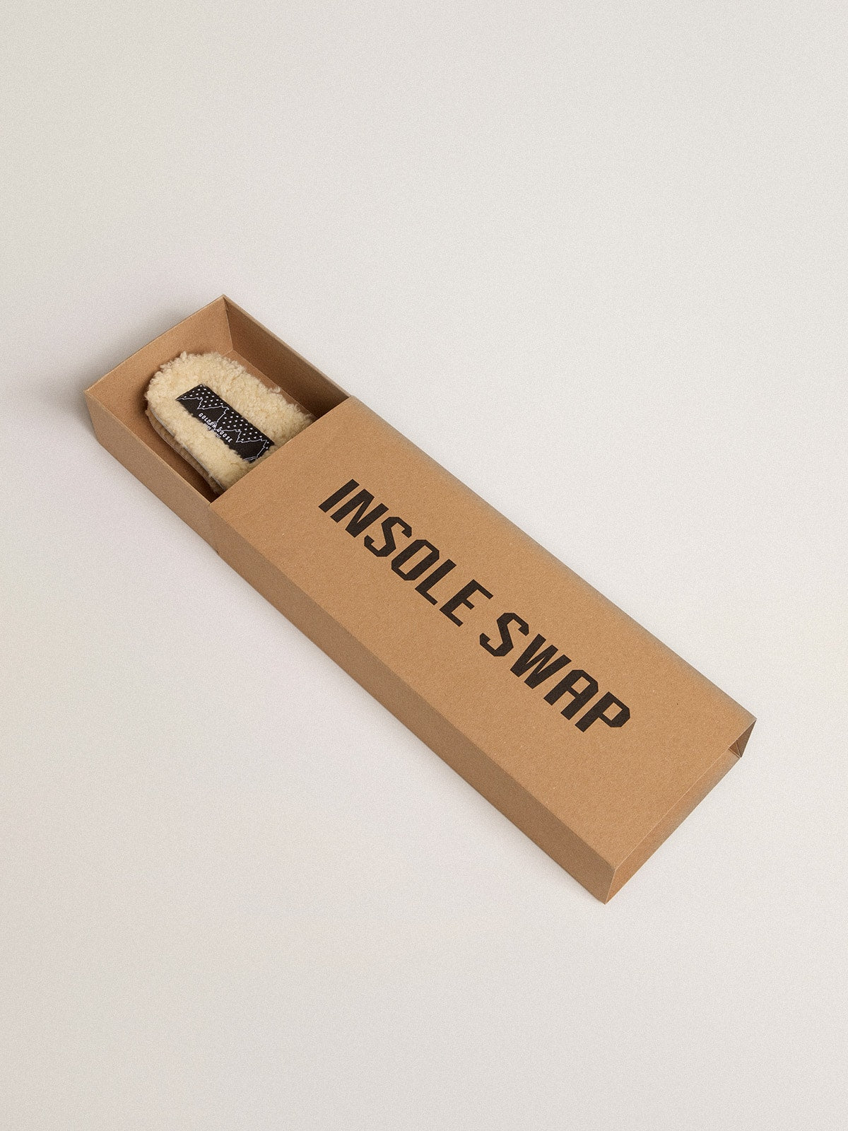 Beige shearling insoles| Golden Goose