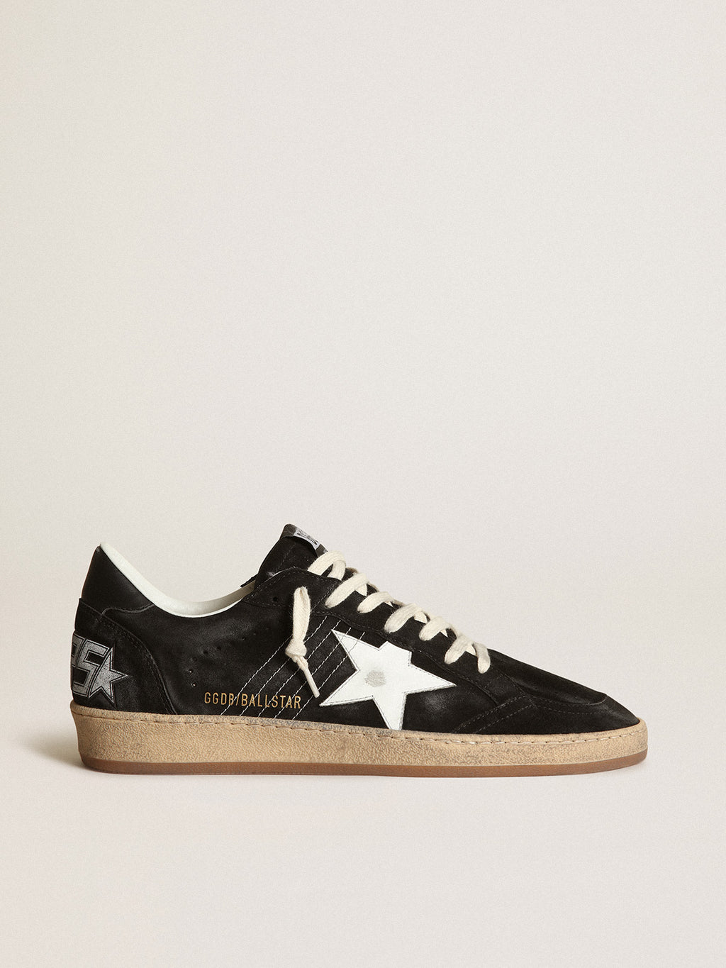 Ball Star in black suede with white leather star| Golden Goose