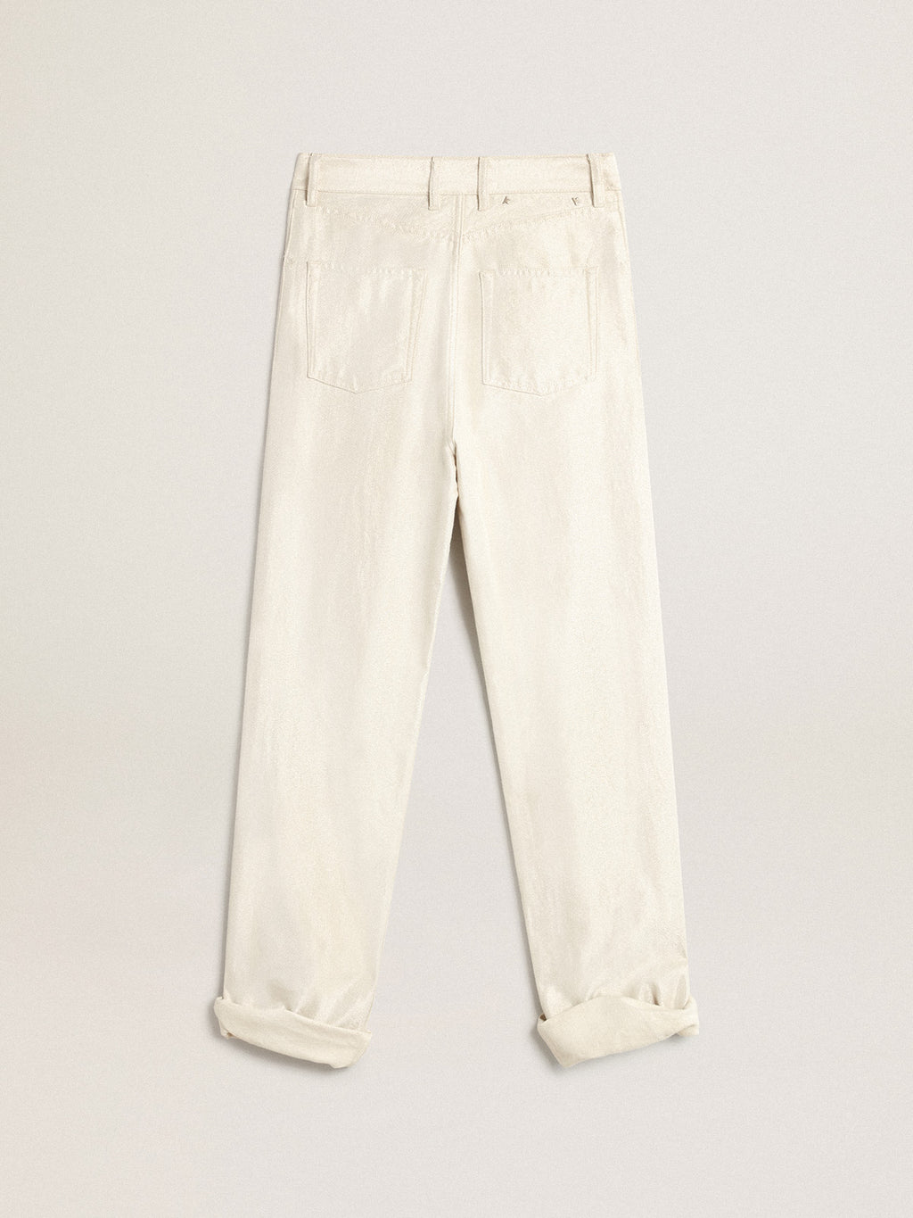 Golden white denim pants| Golden Goose