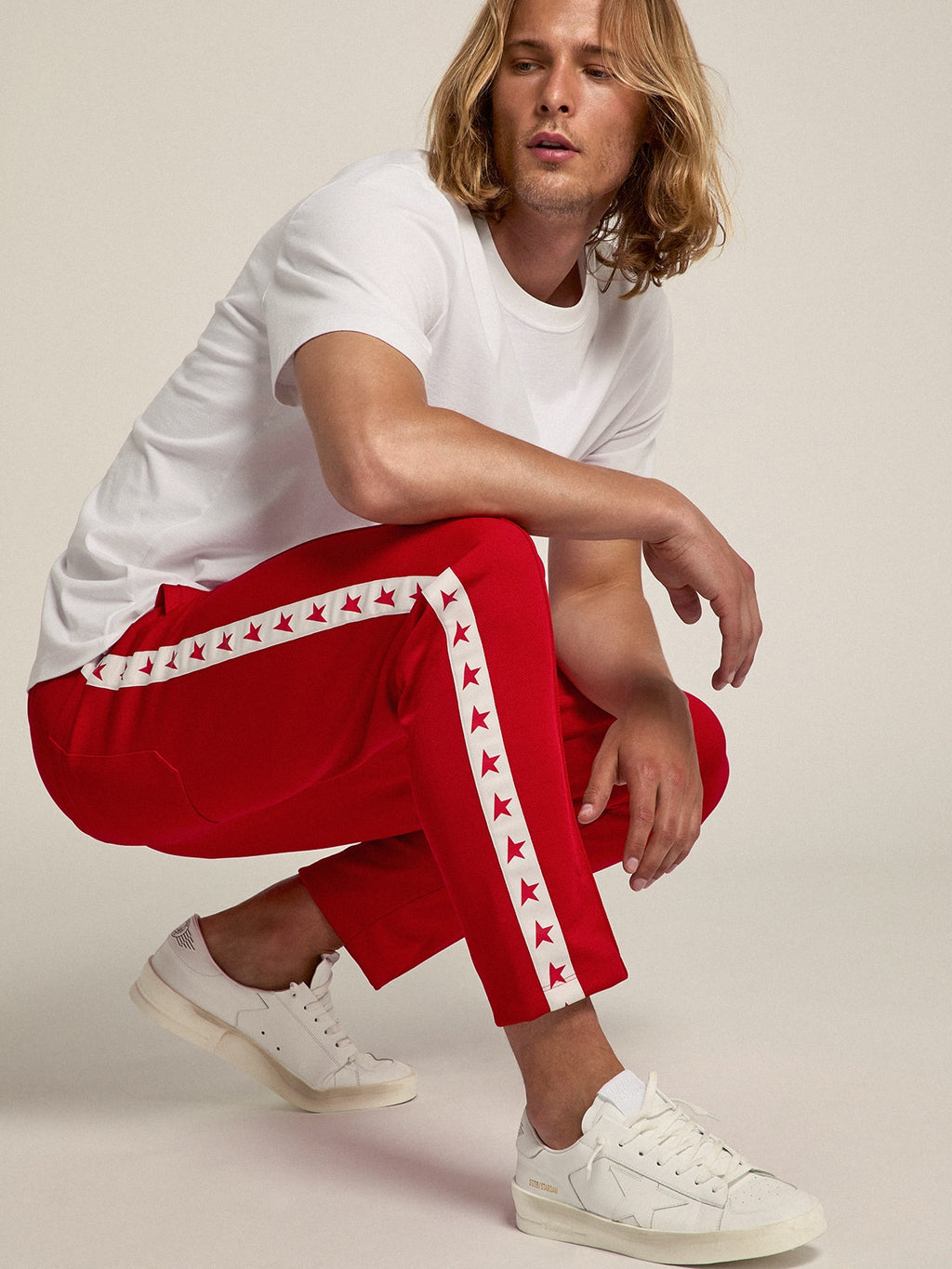 Men's Stardan in white leather| Golden Goose