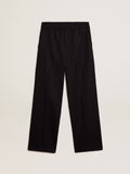 Men's joggers in dark blue wool| Golden Goose