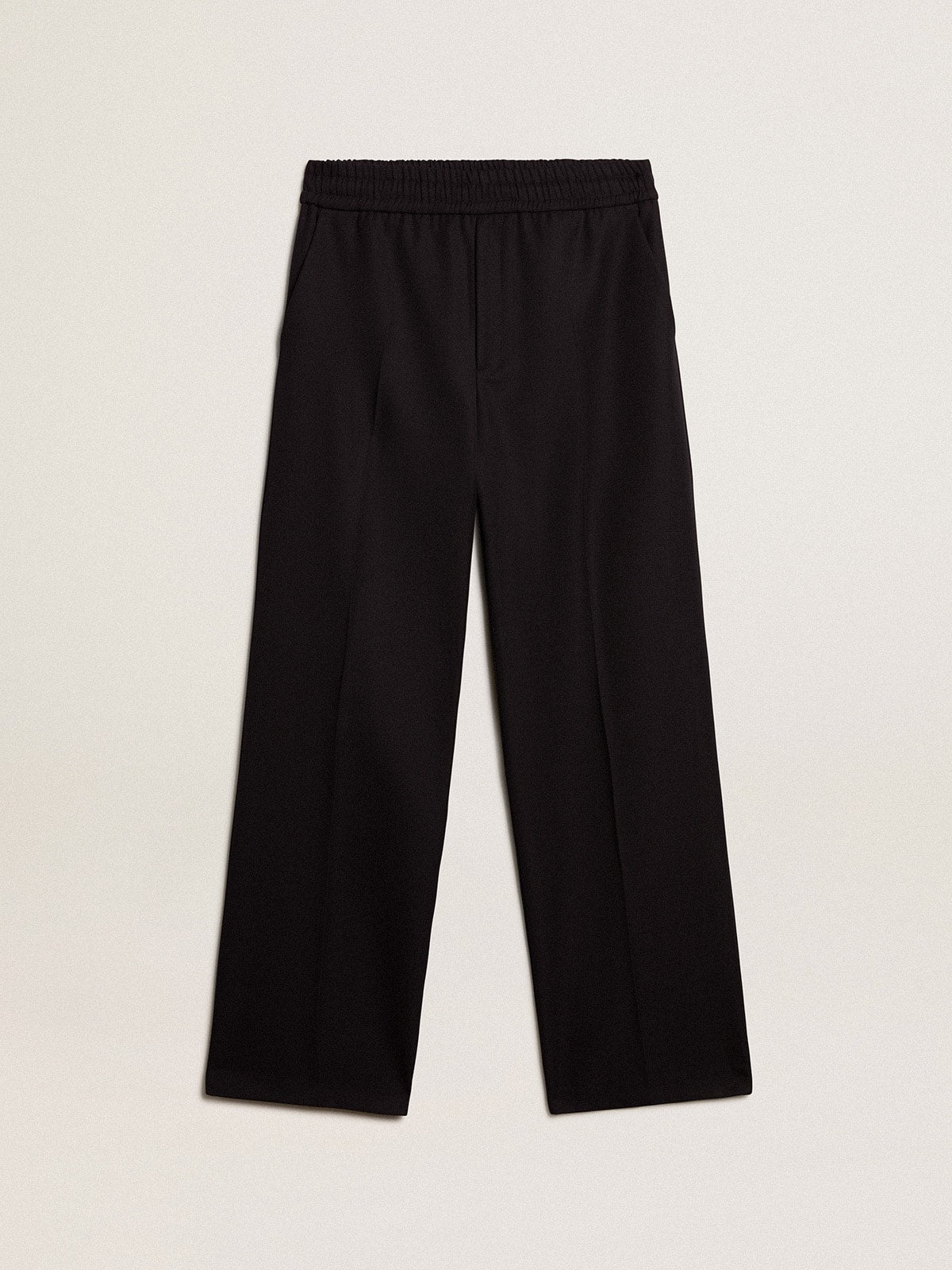 Men's joggers in dark blue wool| Golden Goose