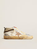 Mid Star LTD with silver metallic leather inserts and pink star| Golden Goose