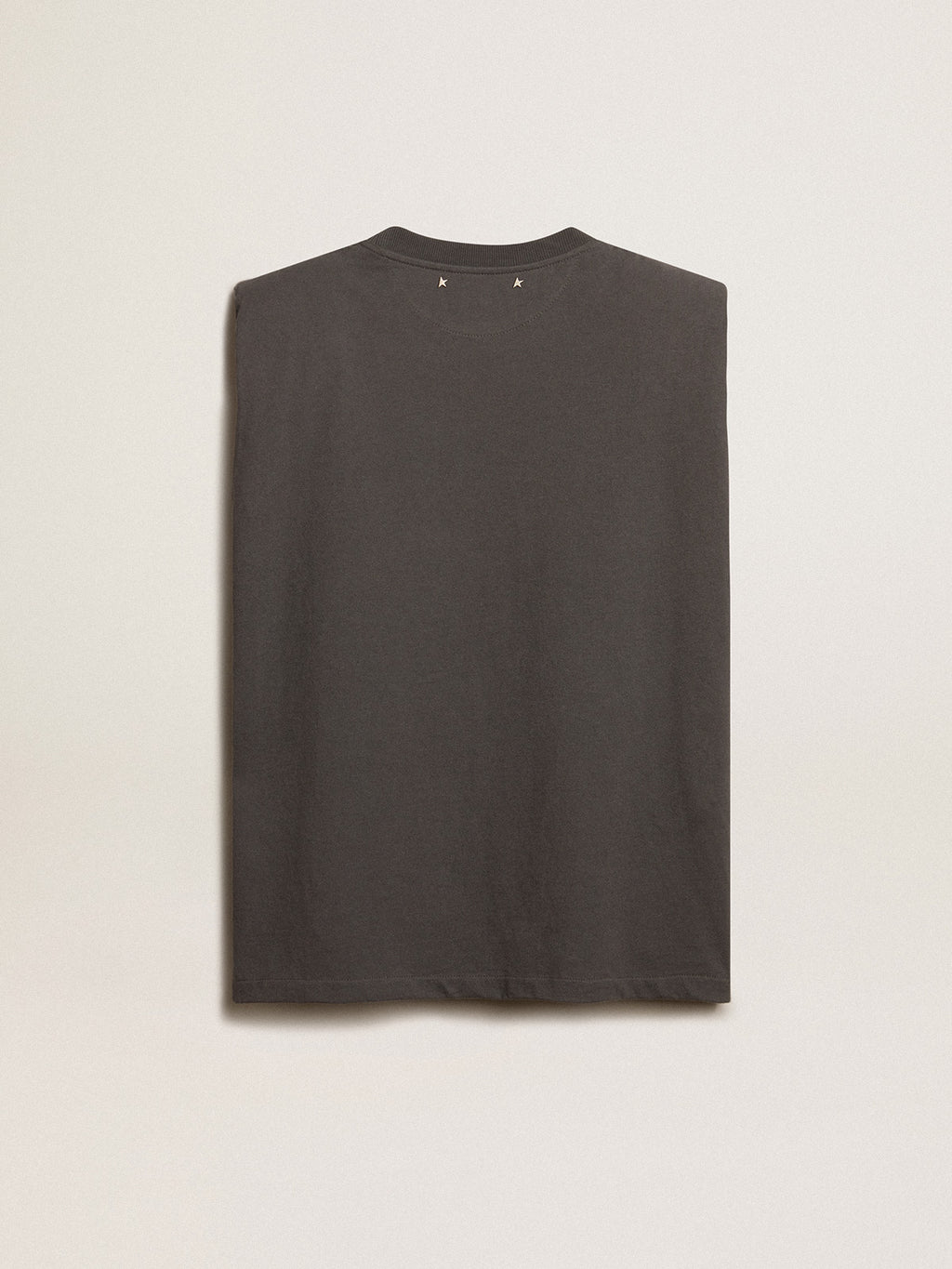Anthracite gray sleeveless T-shirt| Golden Goose