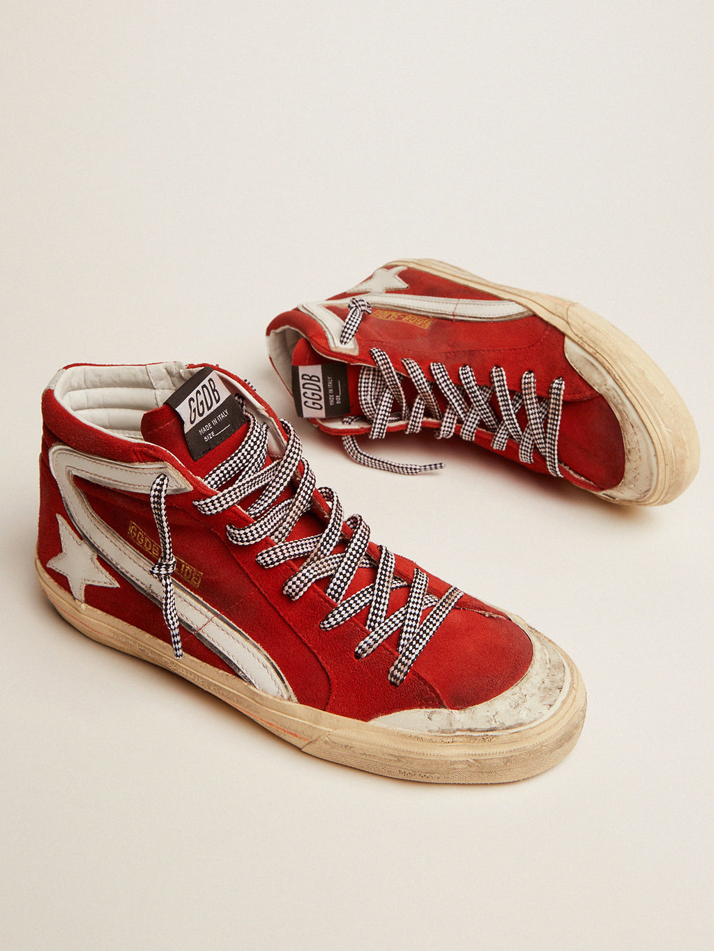 Slide Penstar, men's high suede sneakers| Golden Goose