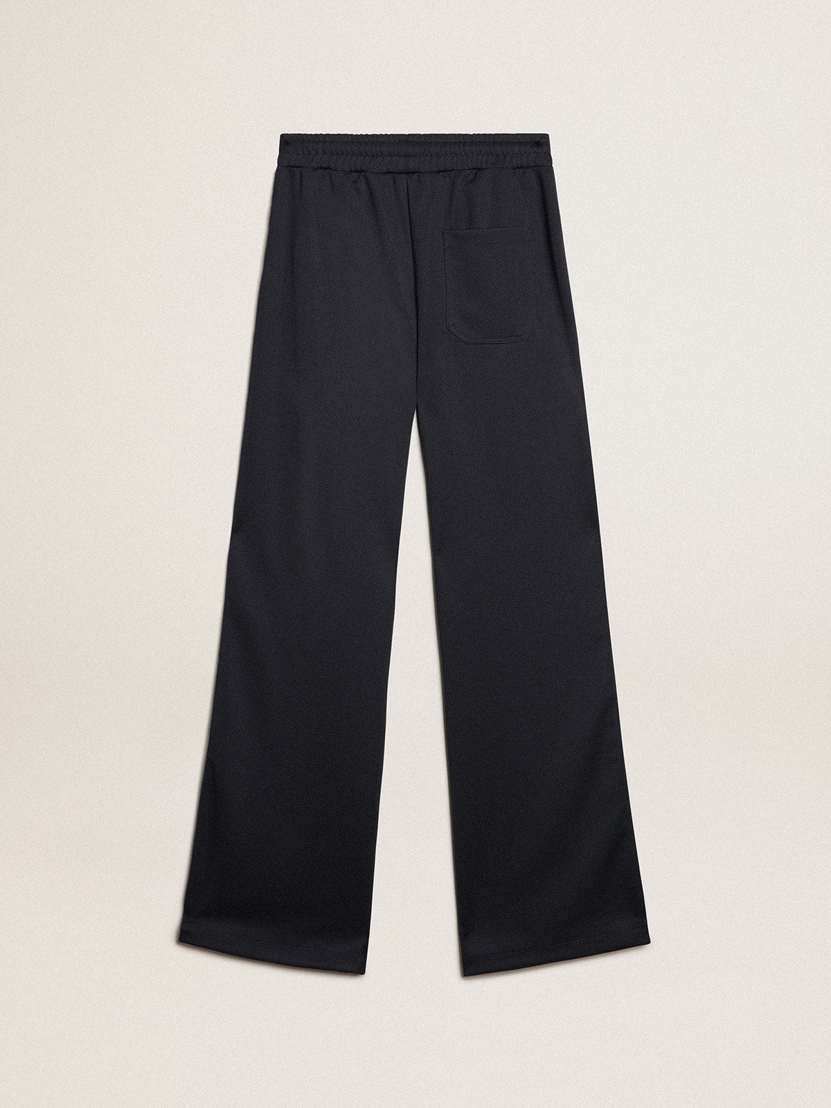Dark blue joggers with white strip and contrasting stars| Golden Goose