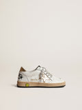 Ball Star Junior with gold metallic leather star and heel tab| Golden Goose
