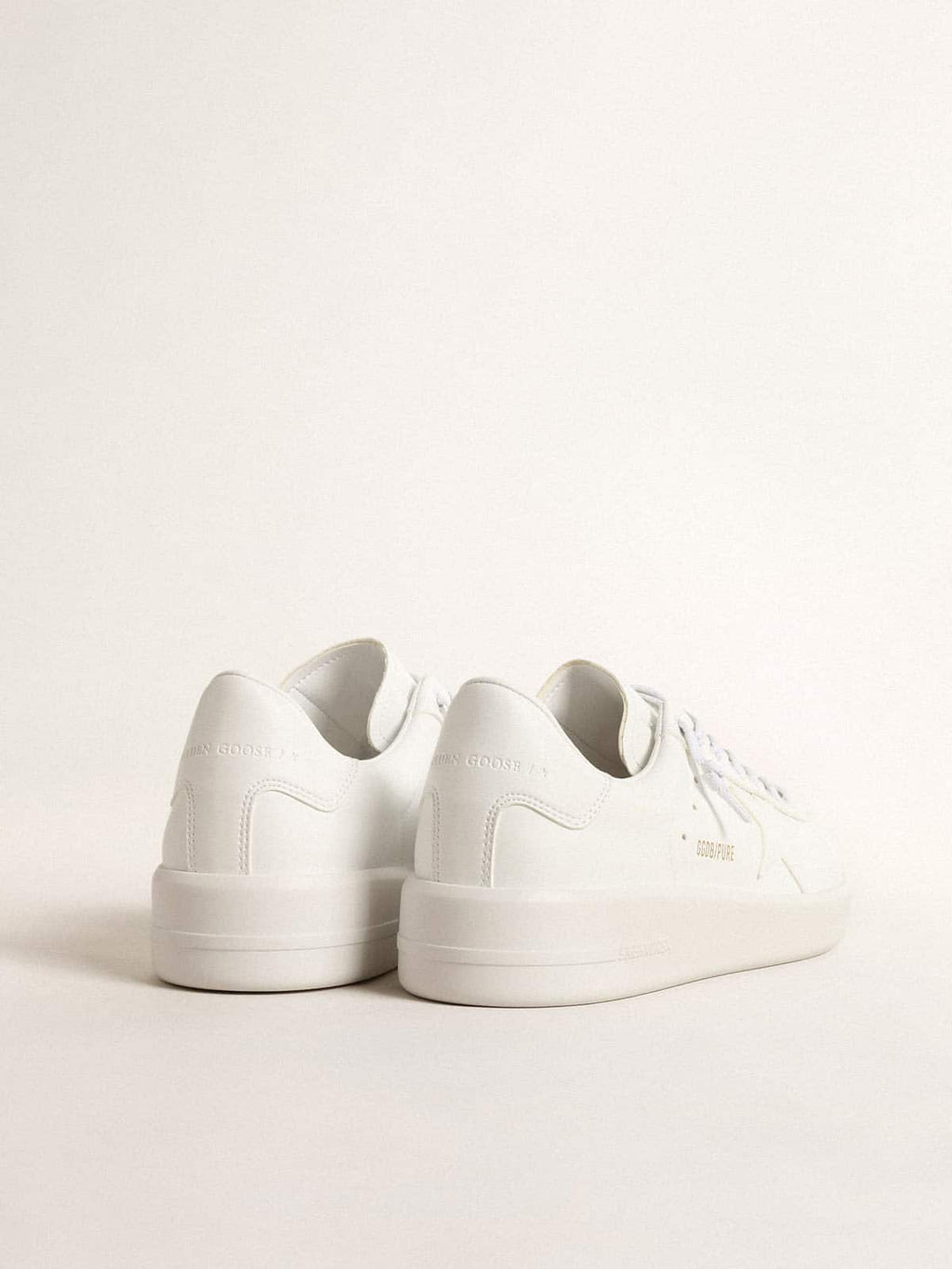 Women's bio-based Purestar with white star and heel tab| Golden Goose