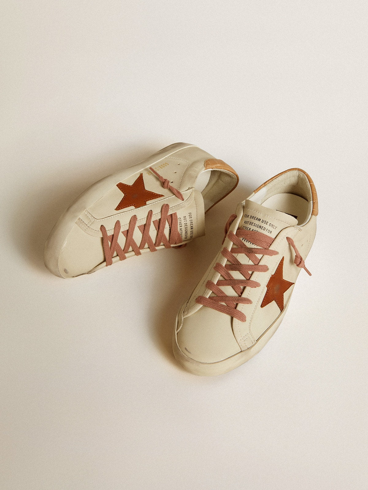 Women's Super-Star with leather star and crocodile-print leather heel tab| Golden Goose