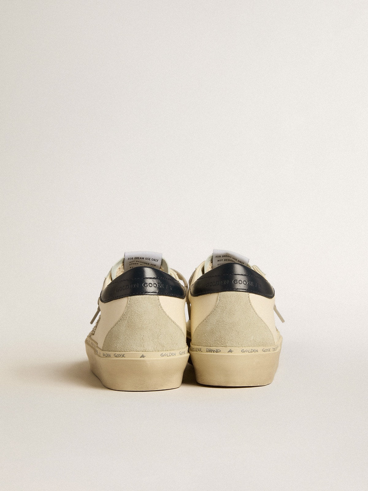 Hi Star in nappa with Swarovski crystal star and dark blue leather heel tab| Golden Goose