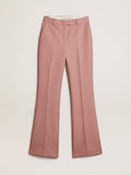 Pants in pink tailoring fabric| Golden Goose