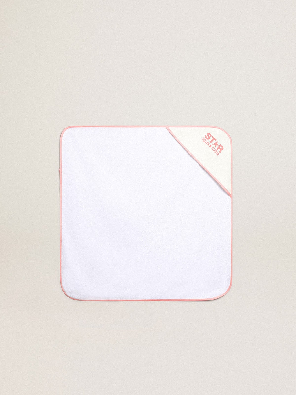 Gift set in white with pink trim and logo| Golden Goose
