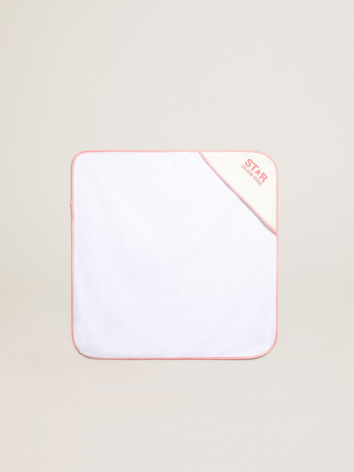 Gift set in white with pink trim and logo| Golden Goose