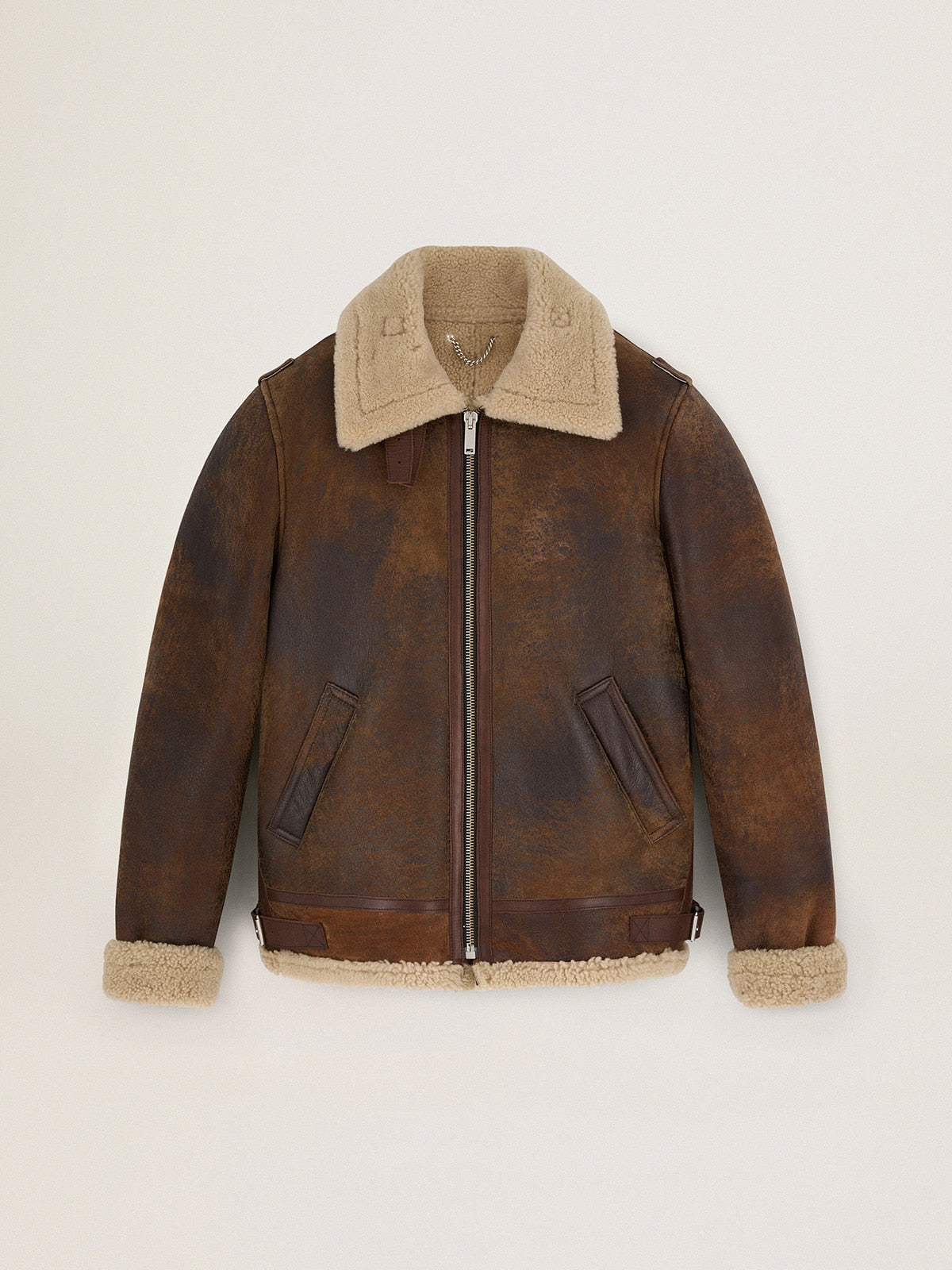 Journey Collection Arvel shearling jacket| Golden Goose