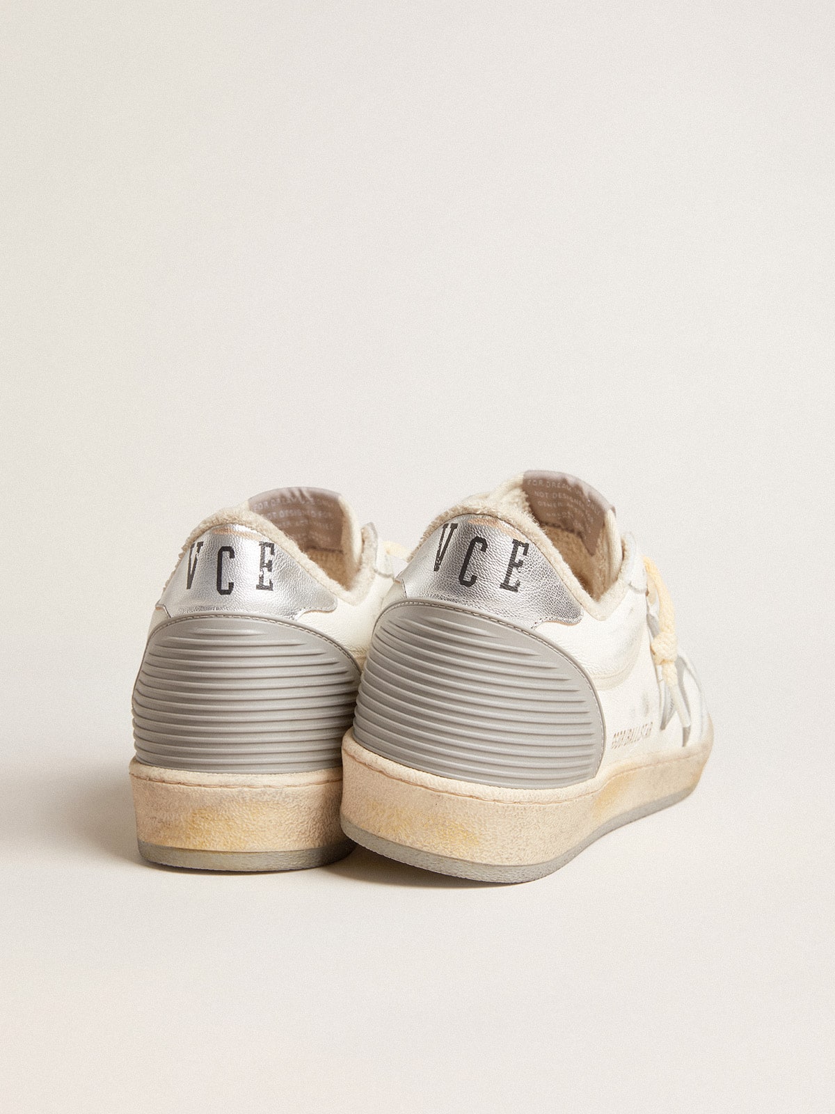 Ball Star in nappa with rubber star and silver leather heel tab| Golden Goose