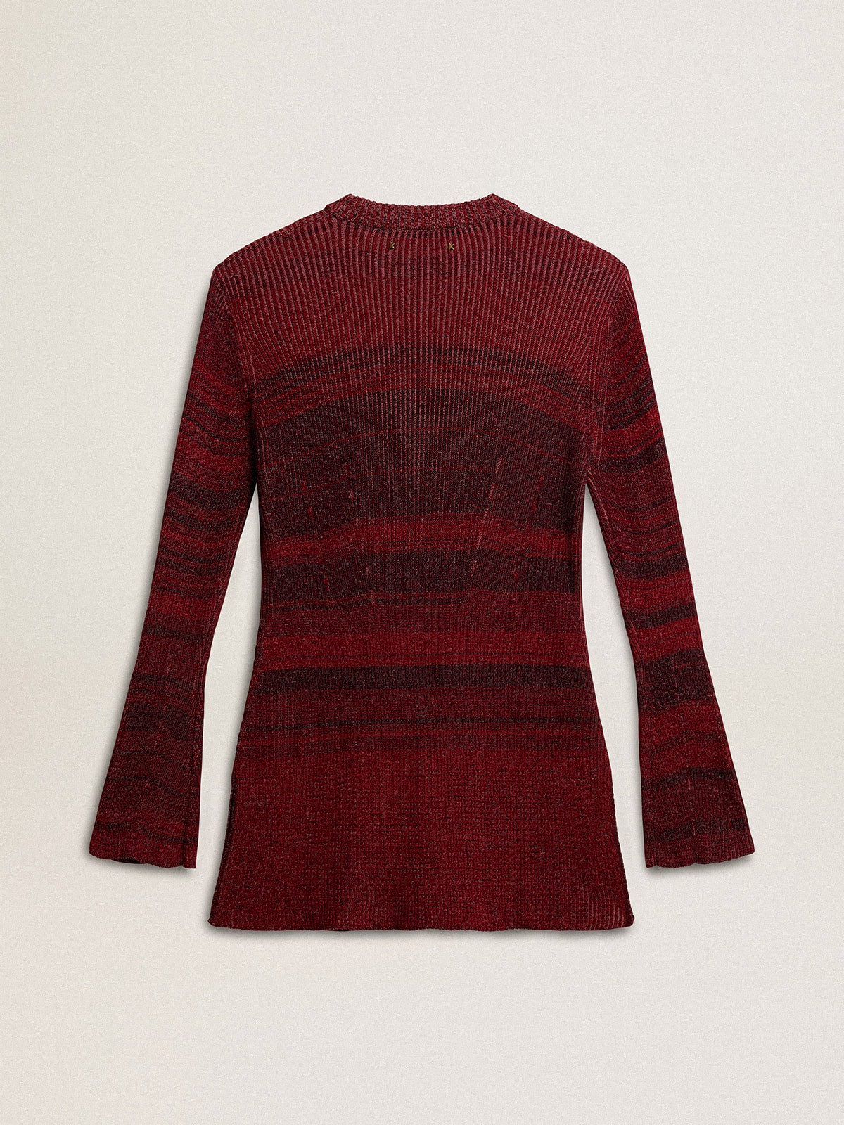 Irregular-striped cotton dress| Golden Goose