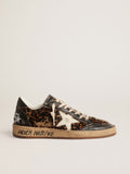 Ball Star LTD in pony skin with nubuck star and black heel tab| Golden Goose