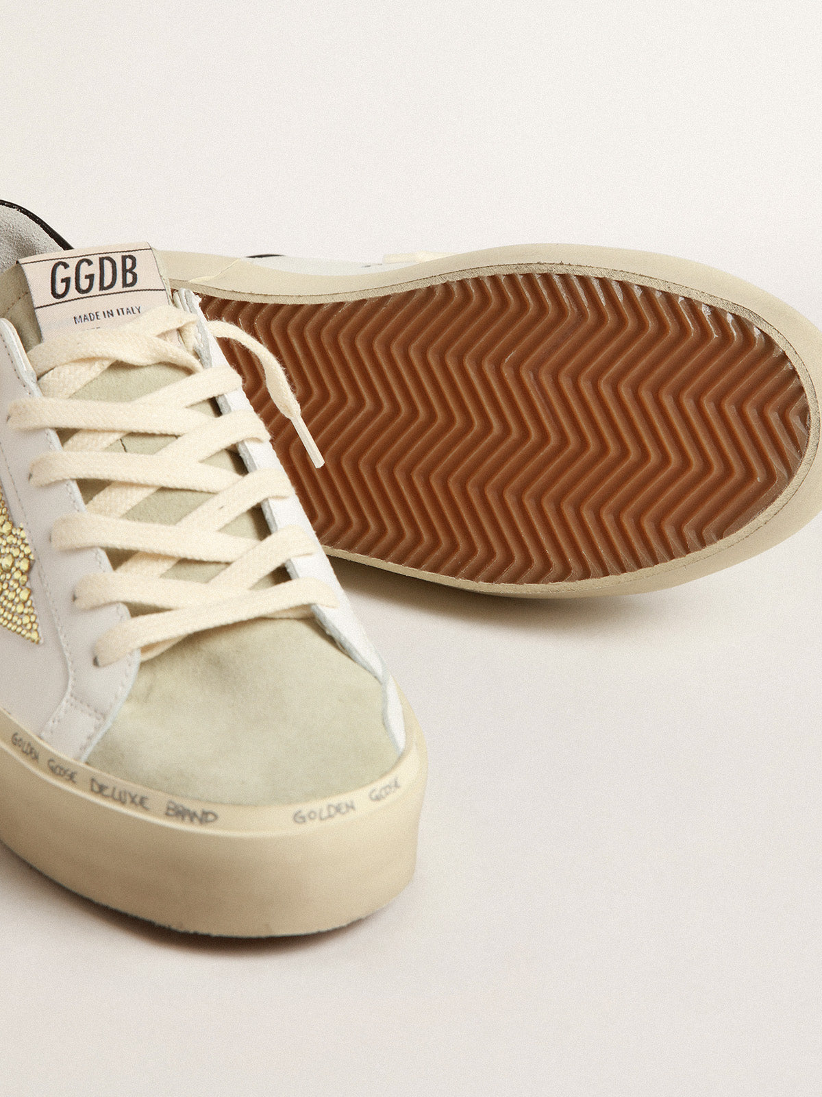 Hi Star with Swarovski crystal star and black heel tab| Golden Goose