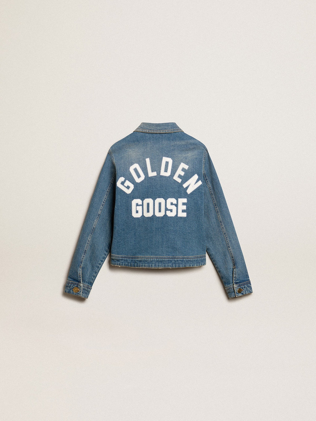Boys' mid-wash denim jacket| Golden Goose