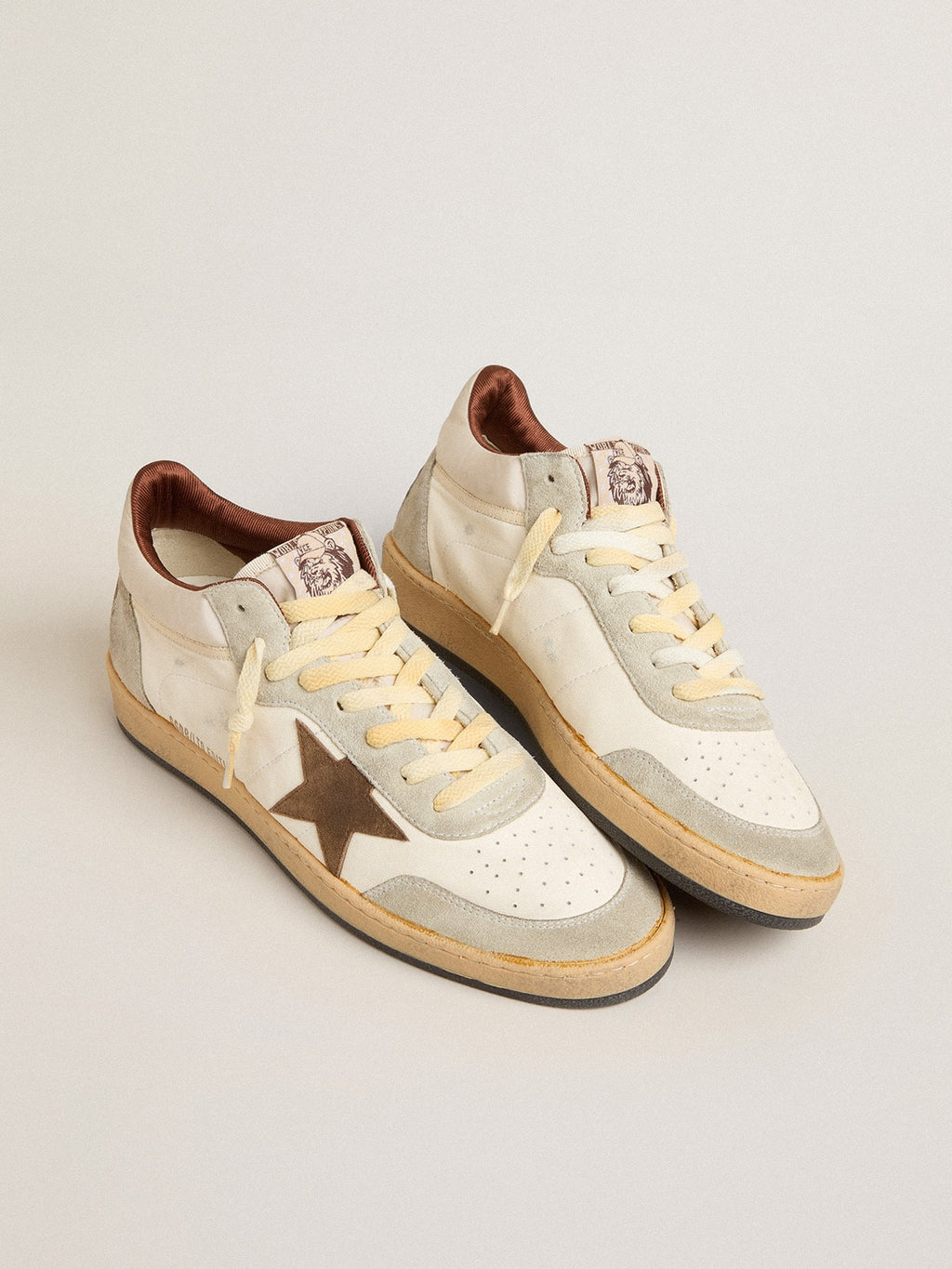 Ball Star LTD in nappa and nylon with suede star and inserts| Golden Goose