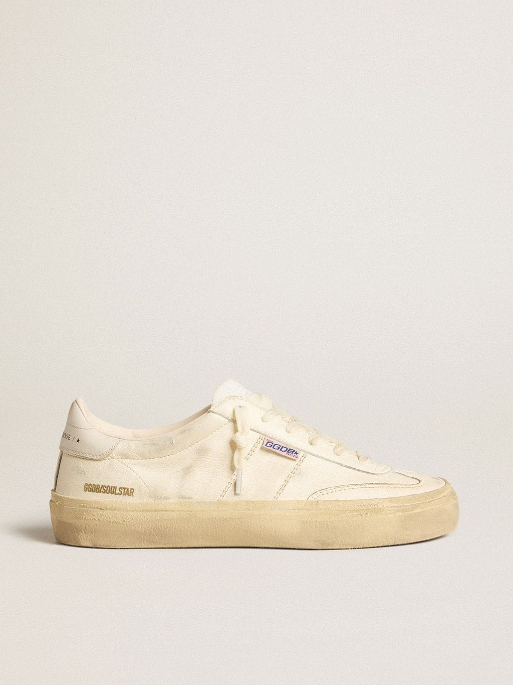 Soul Star in white nappa leather with white leather star| Golden Goose
