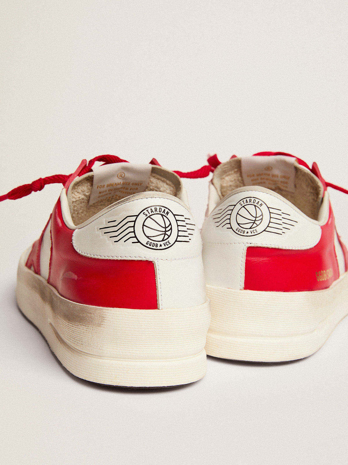 Women's Stardan in white and red leather| Golden Goose