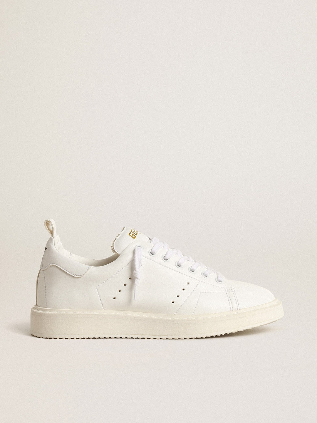Women's bio-based Starter with white star and heel tab| Golden Goose