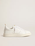 Women's bio-based Starter with white star and heel tab| Golden Goose