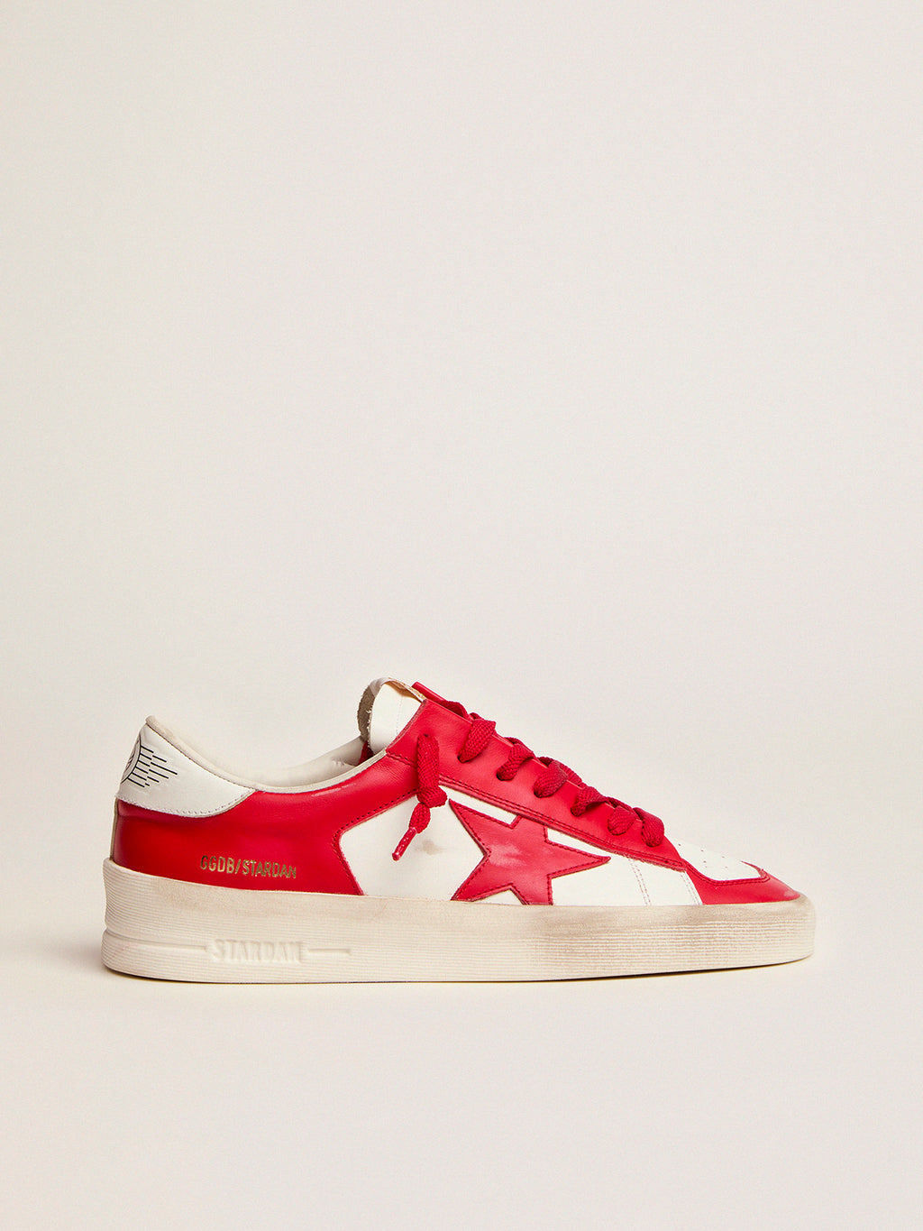 Men's Stardan in white and red leather| Golden Goose