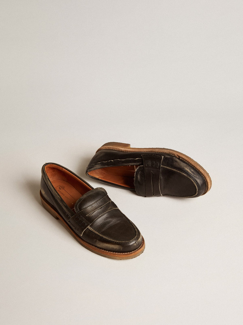 Jerry loafer in black leather| Golden Goose