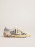 Bio-based Super-Star with silver glitter and yellow leather star| Golden Goose