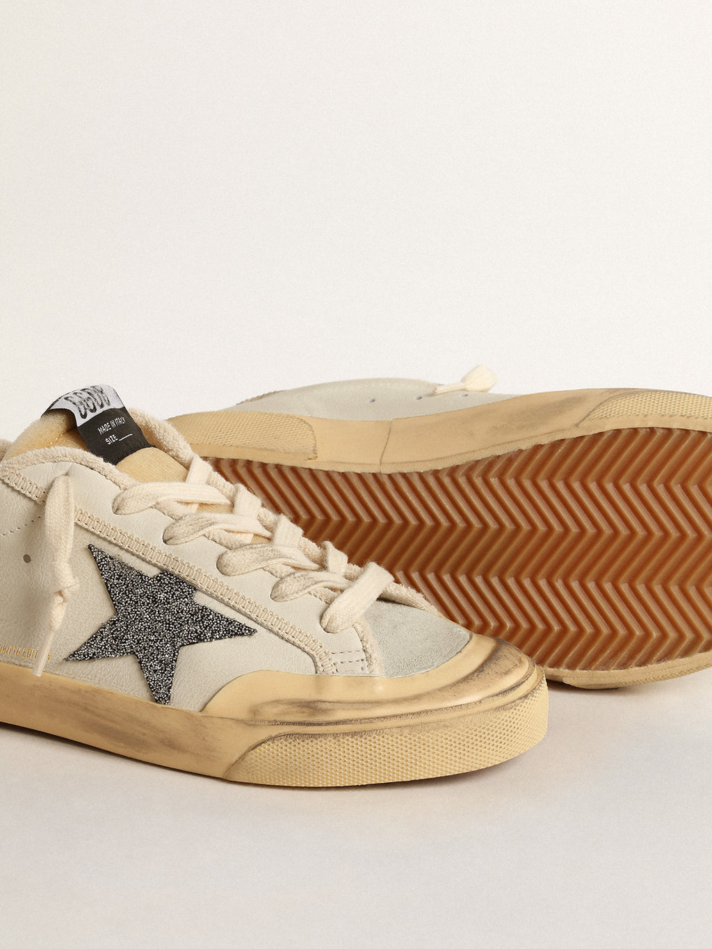 Super-Star LTD with black Swarovski crystal star| Golden Goose