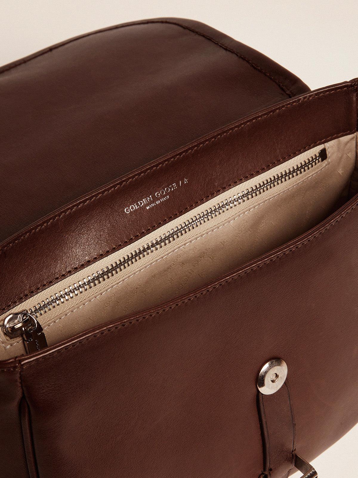 Medium Rodeo Bag in dark tan leather| Golden Goose