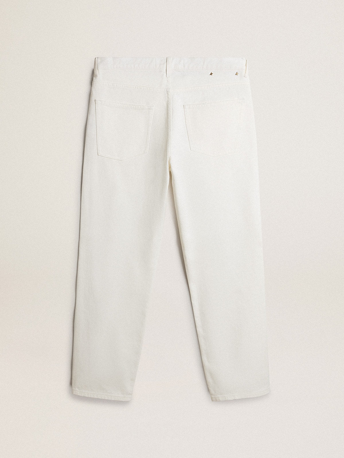 Men's white denim pants| Golden Goose