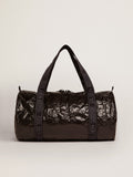 Star Collection black duffle bag with side white stars| Golden Goose