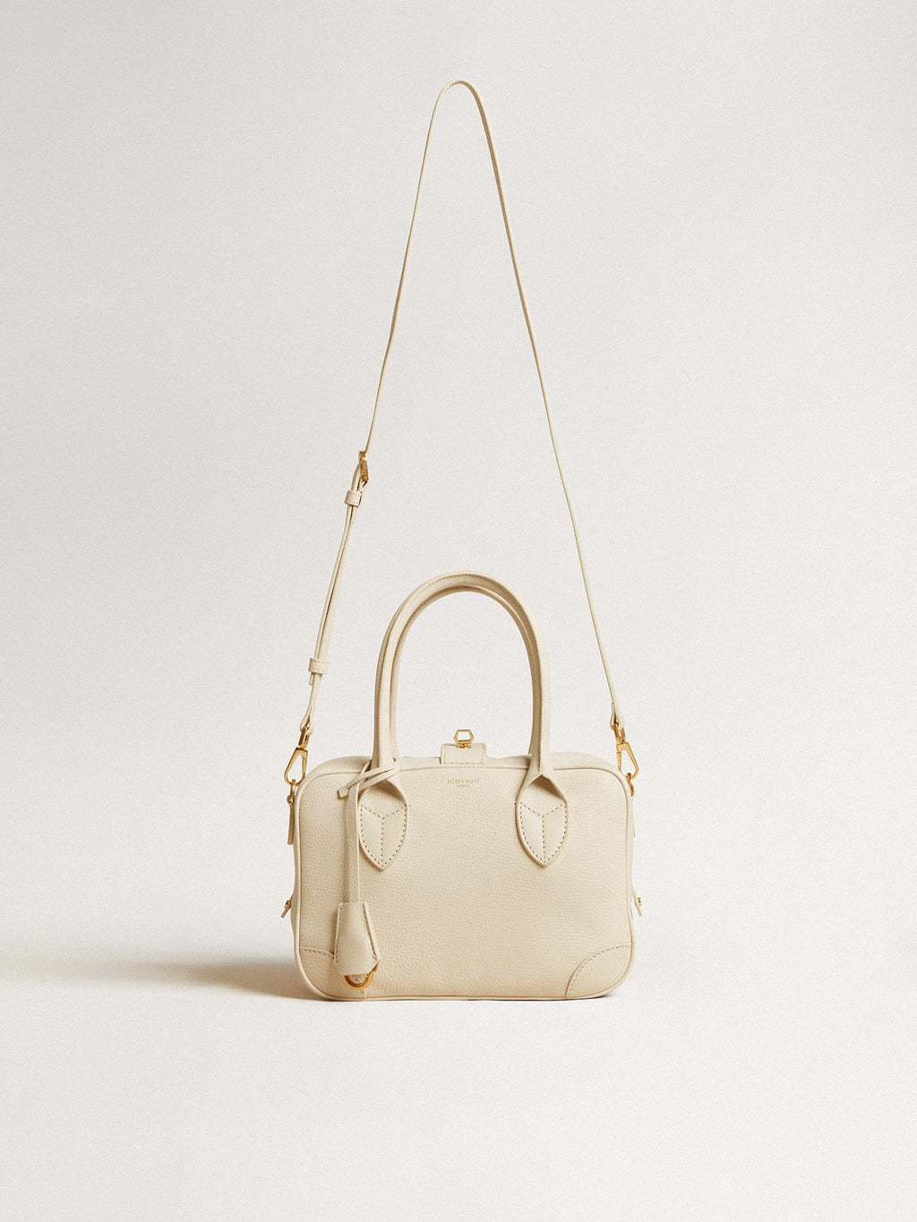 Vita Bag in butter-colored sheepskin leather with gold details| Golden Goose