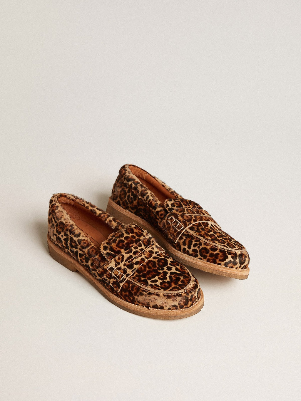Women's Jerry loafer in leopard-print pony skin| Golden Goose