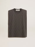 Anthracite gray sleeveless T-shirt| Golden Goose