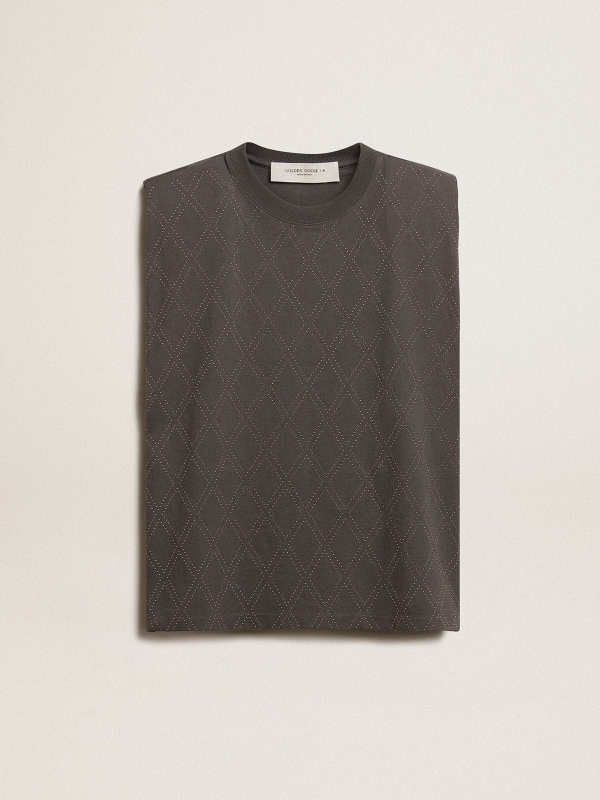 Anthracite gray sleeveless T-shirt| Golden Goose