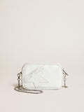Women's Mini Star Bag in white glossy leather with tone-on-tone star| Golden Goose