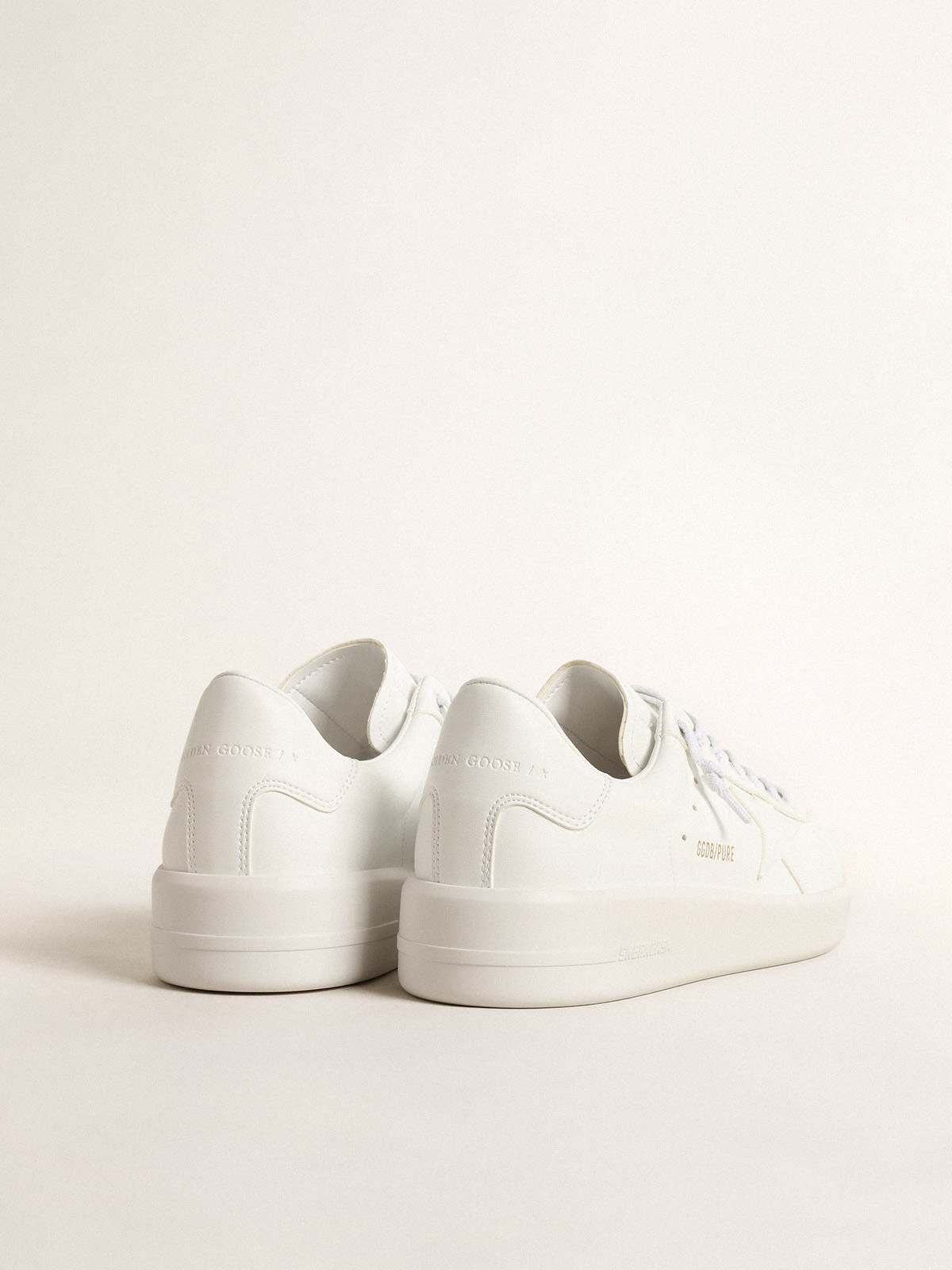 Women's bio-based Purestar with white star and heel tab| Golden Goose